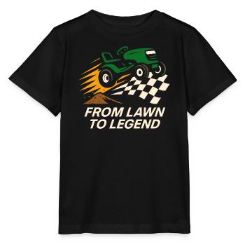 Tondeuse à gazon Tondeuse à gazon Racing Tondeuse à gazon de course - T-shirt bio MINI CREATOR Stanley/Stella Enfant - noir - Devant - Mikhail (115cm)