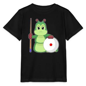 Raupe Billiard Queue - Stanley/Stella Kinder T-Shirt MINI CREATOR  - Schwarz - Vorne - Mikhail (115cm)