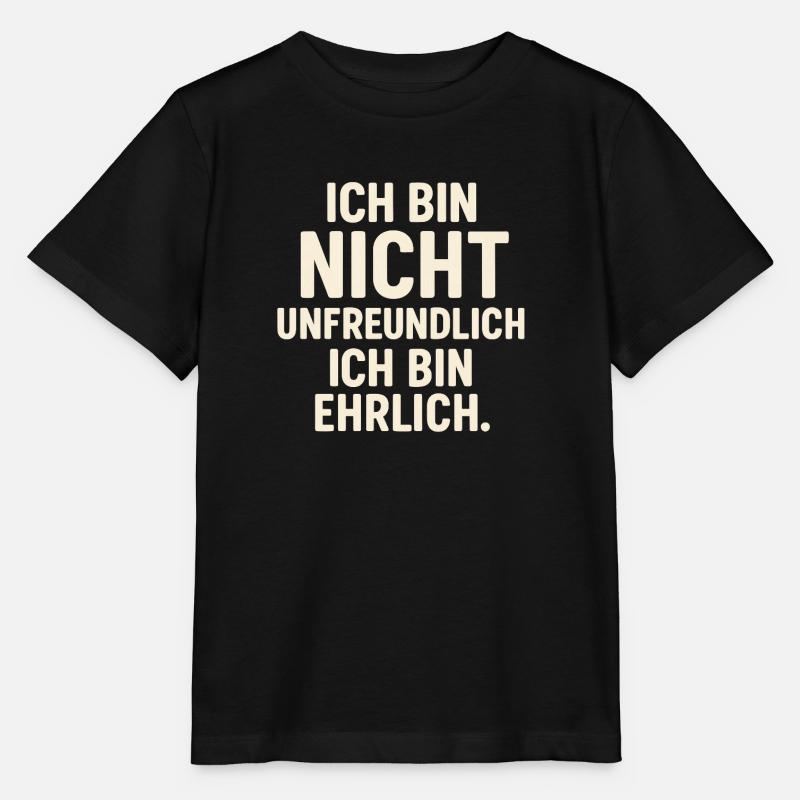 Honnête Hostile - Brillant - T-shirt bio MINI CREATOR Stanley/Stella Enfant - noir