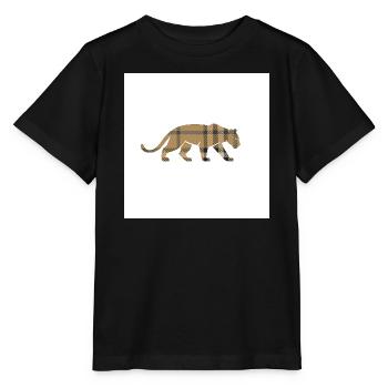 VisionWear Panther Plaid – Luxury Pattern Design - Stanley/Stella MINI CREATOR Kids’ T-Shirt - black - Front - Mikhail (115cm)
