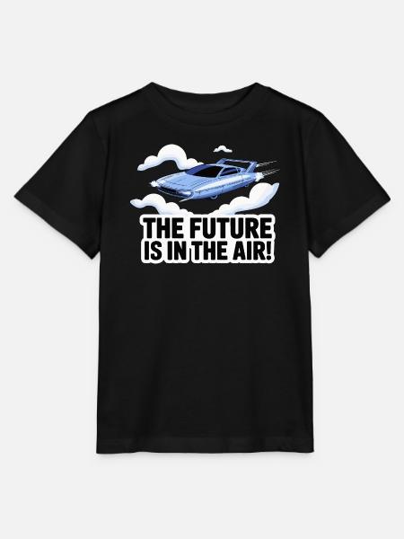Retro-futuristisches fliegendes Autodesign - Stanley/Stella Kinder T-Shirt MINI CREATOR - Schwarz