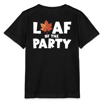 Leaf of the Party Happy Fall Harvest Autumn Leaf - Stanley/Stella MINI CREATOR Kids’ T-Shirt - black - Front - Mikhail (115cm)