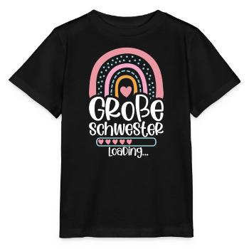 Big Sister Announcement Announcement Rainbow - Stanley/Stella MINI CREATOR Kids’ T-Shirt - black - Front - Mikhail (115cm)