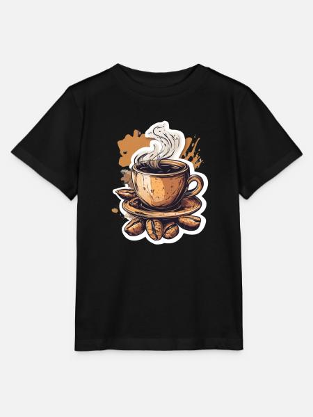 Kaffee - Stanley/Stella Kinder T-Shirt MINI CREATOR  - Schwarz