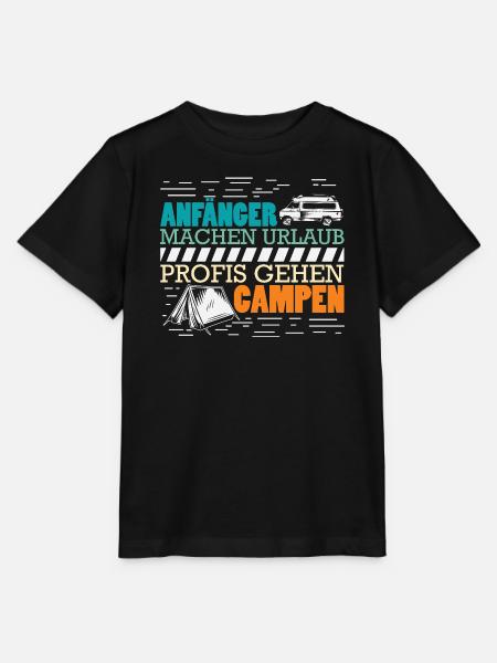 Camper Camping Wohnwagen Spruch - Stanley/Stella Kinder T-Shirt MINI CREATOR - Schwarz