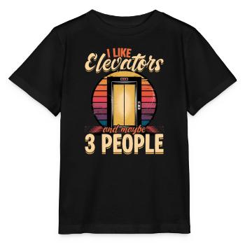 Elevator toddler & kids - Stanley/Stella MINI CREATOR Kids’ T-Shirt - black - Front - Mikhail (115cm)