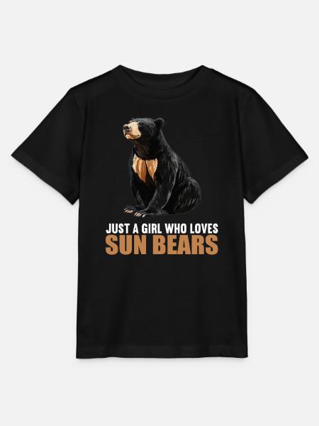 Sun Bear Malaienbär - Stanley/Stella Kinder T-Shirt MINI CREATOR - Schwarz