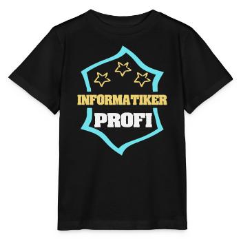 Occupation Computer Scientist - Stanley/Stella MINI CREATOR Kids’ T-Shirt - black - Front - Mikhail (115cm)