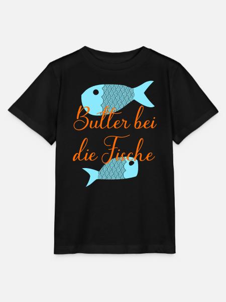 Butter bei die Fische - Stanley/Stella Kinder T-Shirt MINI CREATOR  - Schwarz
