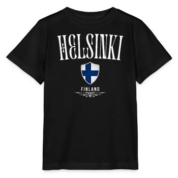 Helsinki, Finnland, Helsinki-Souvenir - Stanley/Stella Kinder T-Shirt MINI CREATOR  - Schwarz - Vorne - Mikhail (115cm)