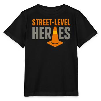 Straßenbauteam Asphalt Betonmannschaft - Stanley/Stella Kinder T-Shirt MINI CREATOR  - Schwarz - Vorne - Mikhail (115cm)