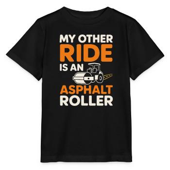 Straßenbauteam Asphalt Betonmannschaft - Stanley/Stella Kinder T-Shirt MINI CREATOR  - Schwarz - Vorne - Mikhail (115cm)