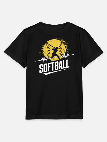 Softball - Stanley/Stella Kinder T-Shirt MINI CREATOR - Schwarz