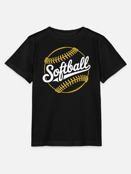Softball - Stanley/Stella Kinder T-Shirt MINI CREATOR - Schwarz