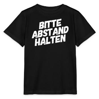 Please keep your distance - Stanley/Stella MINI CREATOR Kids’ T-Shirt - black - Front - Mikhail (115cm)