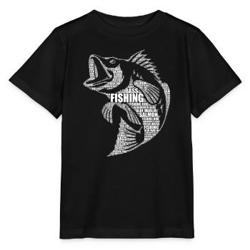 Mot Pêche Art Cadeau Design - T-shirt bio MINI CREATOR Stanley/Stella Enfant - noir - Devant - Mikhail (115cm)