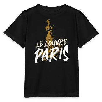 Venus de Milo Skulptur aus dem Louvre Paris - Stanley/Stella Kinder T-Shirt MINI CREATOR  - Schwarz - Vorne - Mikhail (115cm)