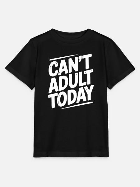 Kann heute nicht erwachsen werden - Stanley/Stella Kinder T-Shirt MINI CREATOR - Schwarz