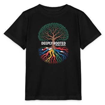 Deeply Rooted Hispanic Heritage Roots - Stanley/Stella MINI CREATOR Kids’ T-Shirt - black - Front - Mikhail (115cm)