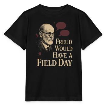 Un futur psychologue me diagnostique - T-shirt bio MINI CREATOR Stanley/Stella Enfant - noir - Devant - Mikhail (115cm)