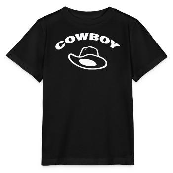 COWBOY - Stanley/Stella Kinder T-Shirt MINI CREATOR  - Schwarz - Vorne - Mikhail (115cm)