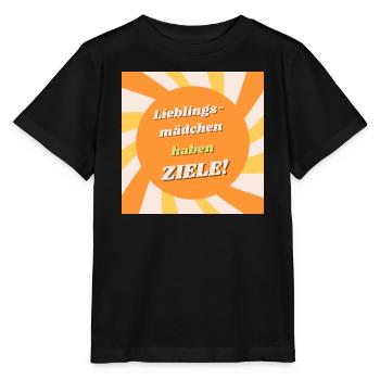 Fille préférée - Cibles dans l’illustration du soleil - T-shirt bio MINI CREATOR Stanley/Stella Enfant - noir - Devant - Mikhail (115cm)
