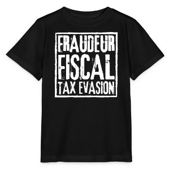 FRAUDEUR FISCAL  TAX EVASION - T-shirt bio MINI CREATOR Stanley/Stella Enfant - noir - Devant - Mikhail (115cm)