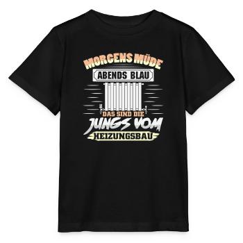 Heating Engineer Heating Construction Plumber Plumber - Stanley/Stella MINI CREATOR Kids’ T-Shirt - black - Front - Mikhail (115cm)
