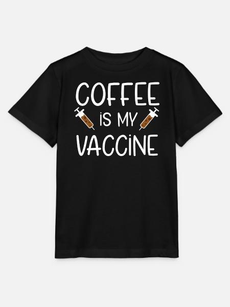 Kaffee Impfung - Stanley/Stella Kinder T-Shirt MINI CREATOR - Schwarz