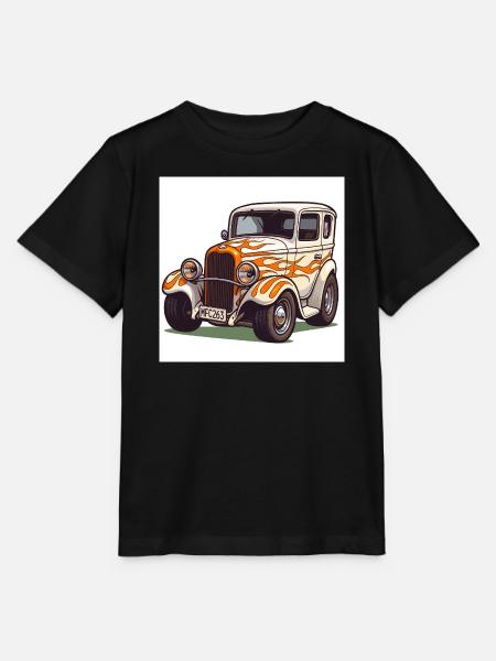 Oldtimer Hot Rod Auto - Stanley/Stella Kinder T-Shirt MINI CREATOR - Schwarz