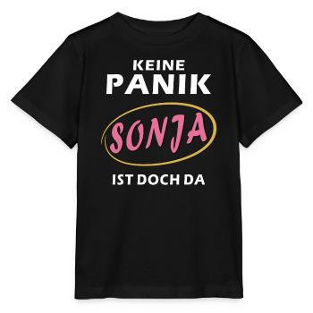 PAS DE PANIQUE SONJA - T-shirt bio MINI CREATOR Stanley/Stella Enfant - noir - Devant - Mikhail (115cm)