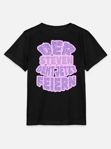 Geschenk für Steven - Stanley/Stella Kinder T-Shirt MINI CREATOR  - Schwarz
