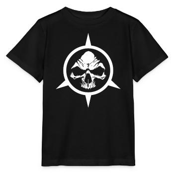 Skull Logo in Stinger - Circle Black & White - Stanley/Stella MINI CREATOR Kids’ T-Shirt - black - Front - Mikhail (115cm)