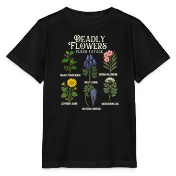 Deadly Flowers Collection — Giftiges Halloween - Stanley/Stella Kinder T-Shirt MINI CREATOR  - Schwarz - Vorne - Mikhail (115cm)