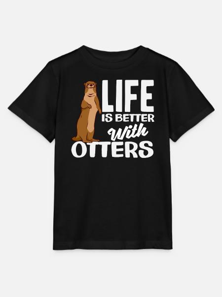 Seeotter Leben Besser - Stanley/Stella Kinder T-Shirt MINI CREATOR  - Schwarz