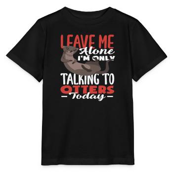 Seeotter Lass Mich In Ruhe - Stanley/Stella Kinder T-Shirt MINI CREATOR  - Schwarz - Vorne - Mikhail (115cm)