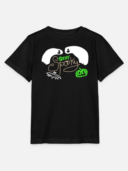 Stay Spooky - Stanley/Stella Kinder T-Shirt MINI CREATOR - Schwarz