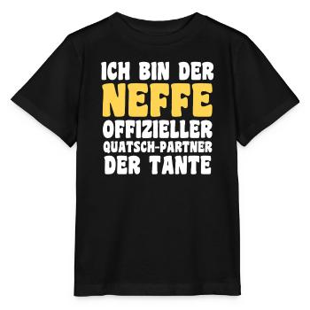 Motif familial neveu - T-shirt bio MINI CREATOR Stanley/Stella Enfant - noir - Devant - Mikhail (115cm)