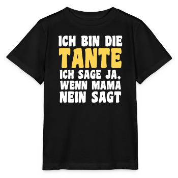 Nièce motif familial - T-shirt bio MINI CREATOR Stanley/Stella Enfant - noir - Devant - Mikhail (115cm)