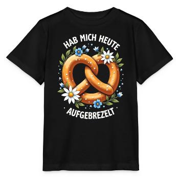 Pretzel dressed up Bavaria traditional costume bavarian funny - Stanley/Stella MINI CREATOR Kids’ T-Shirt - black - Front - Mikhail (115cm)
