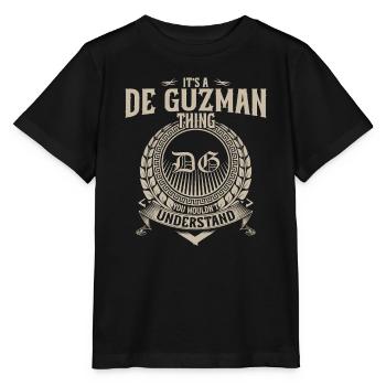 De Guzman Heritage Crest Design - T-shirt bio MINI CREATOR Stanley/Stella Enfant - noir - Devant - Mikhail (115cm)