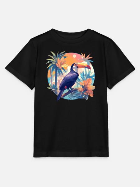 Tukane Tukan - Stanley/Stella Kinder T-Shirt MINI CREATOR  - Schwarz