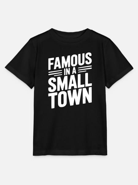 Berühmt in einer kleinen Stadt - Stanley/Stella Kinder T-Shirt MINI CREATOR - Schwarz