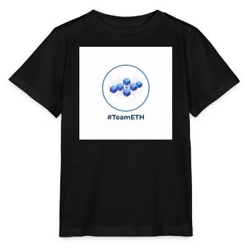 TeamETH Knoten Netzwerk - Stanley/Stella Kinder T-Shirt MINI CREATOR  - Schwarz - Vorne - Mikhail (115cm)