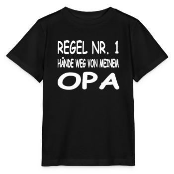 Grandfather - Stanley/Stella MINI CREATOR Kids’ T-Shirt - black - Front - Mikhail (115cm)