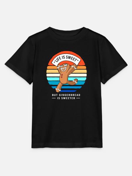 Lebkuchen Weihnachten Lebkuchenmann Gingerbread - Stanley/Stella Kinder T-Shirt MINI CREATOR  - Schwarz