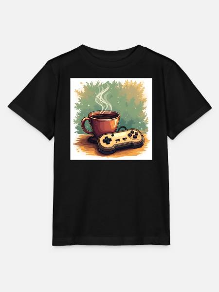 Caffeine & Campaigns - Stanley/Stella Kinder T-Shirt MINI CREATOR  - Schwarz