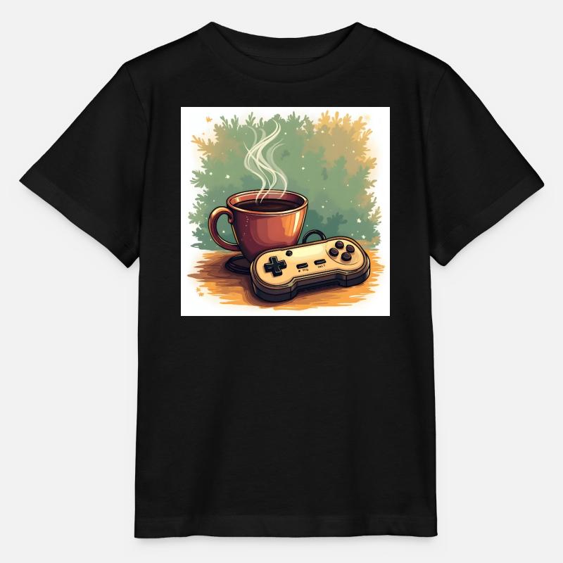 Caffeine & Campaigns - Stanley/Stella Kinder T-Shirt MINI CREATOR  - Schwarz