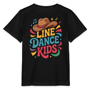 Line Dance Kids Motif - Stanley/Stella MINI CREATOR Kids’ T-Shirt - black - Front - Mikhail (115cm)
