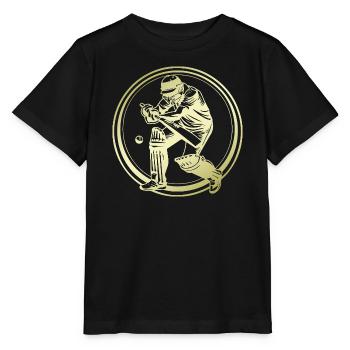 Cricket Silhouette - Stanley/Stella Kinder T-Shirt MINI CREATOR  - Schwarz - Vorne - Mikhail (115cm)